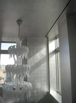 Aluminum gilded walls and ceiling, NYC