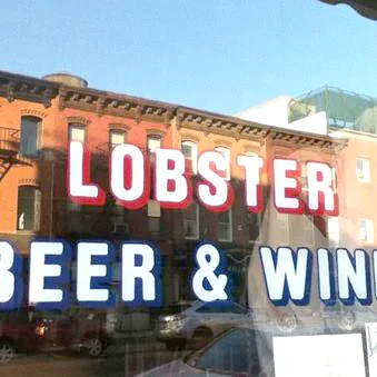 Water gilded and painted signage, Little Neck Restaurant NYC