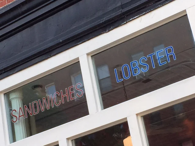 Painted signage, Little Neck Outpost NYC