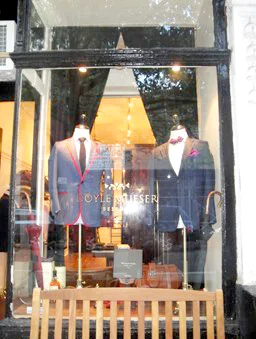 Oil and water gilding, Doyle Mueser Bespoke tailors NYC