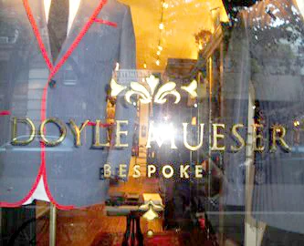 Oil and water gilding, Doyle Mueser Bespoke tailors NYC