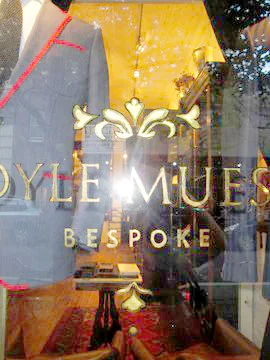Oil and water gilding, Doyle Mueser Bespoke tailors NYC