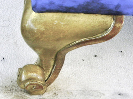 23k water gilded chair legs, NYC