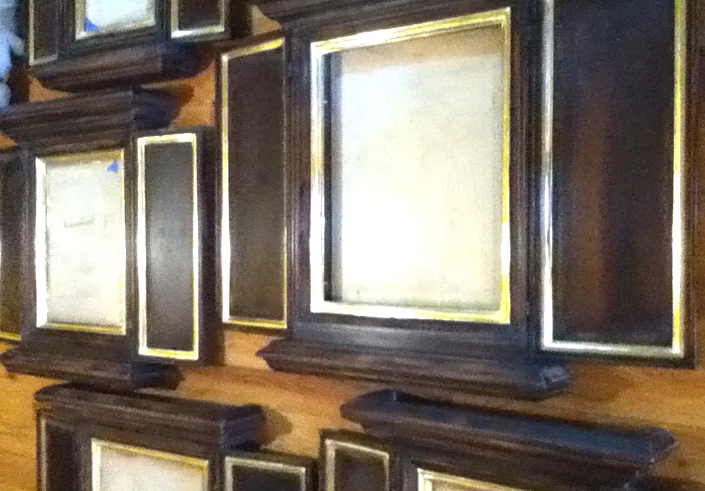  23.75k water gilded frames for artist Kehinde Wiley 