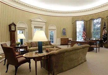 23k gilded lamp bases,Christopher Spitzmiller Ceramics NYC for Oval Office redecoration of 2008