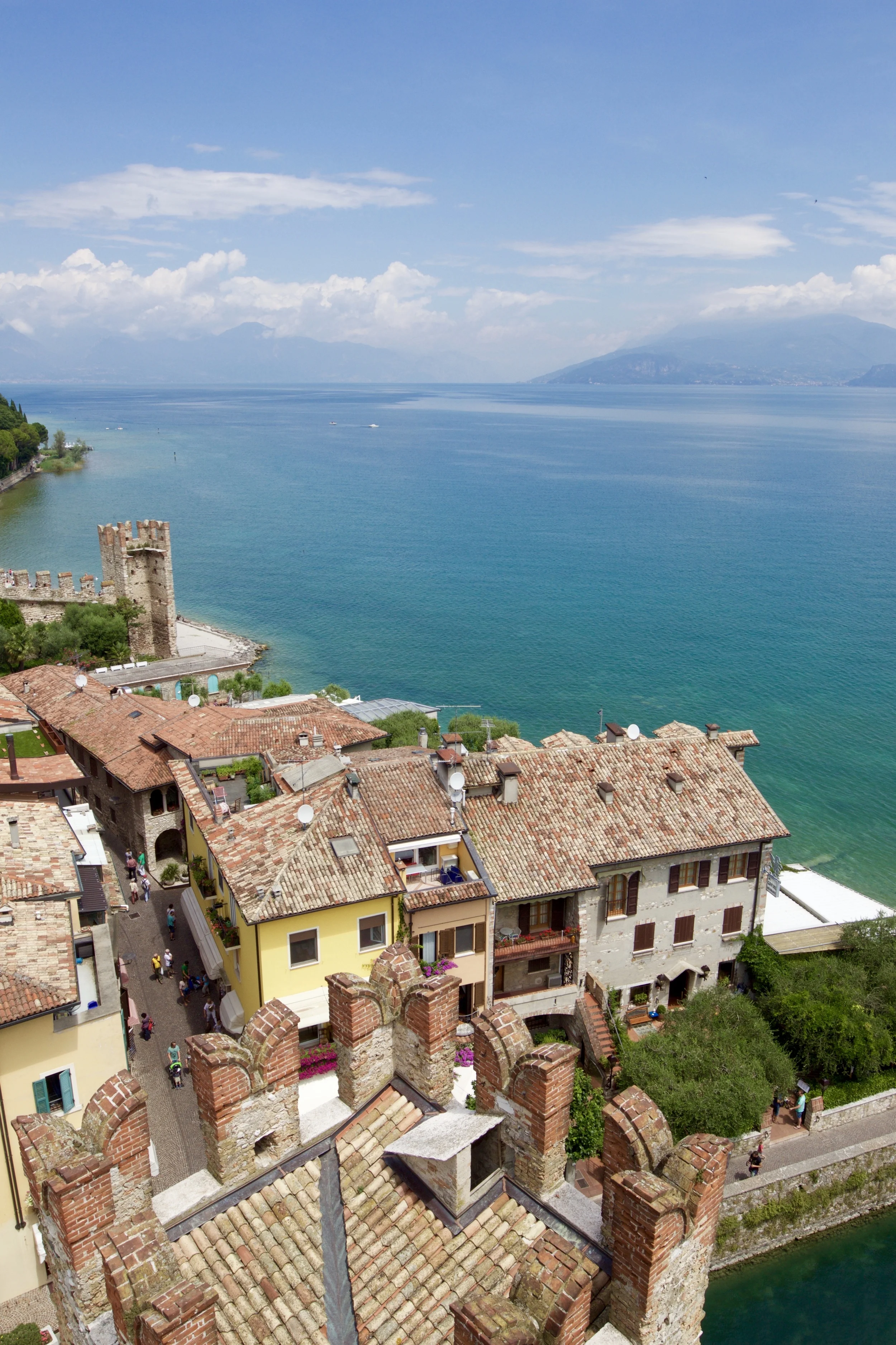 The view from the top of Castello Scaligera