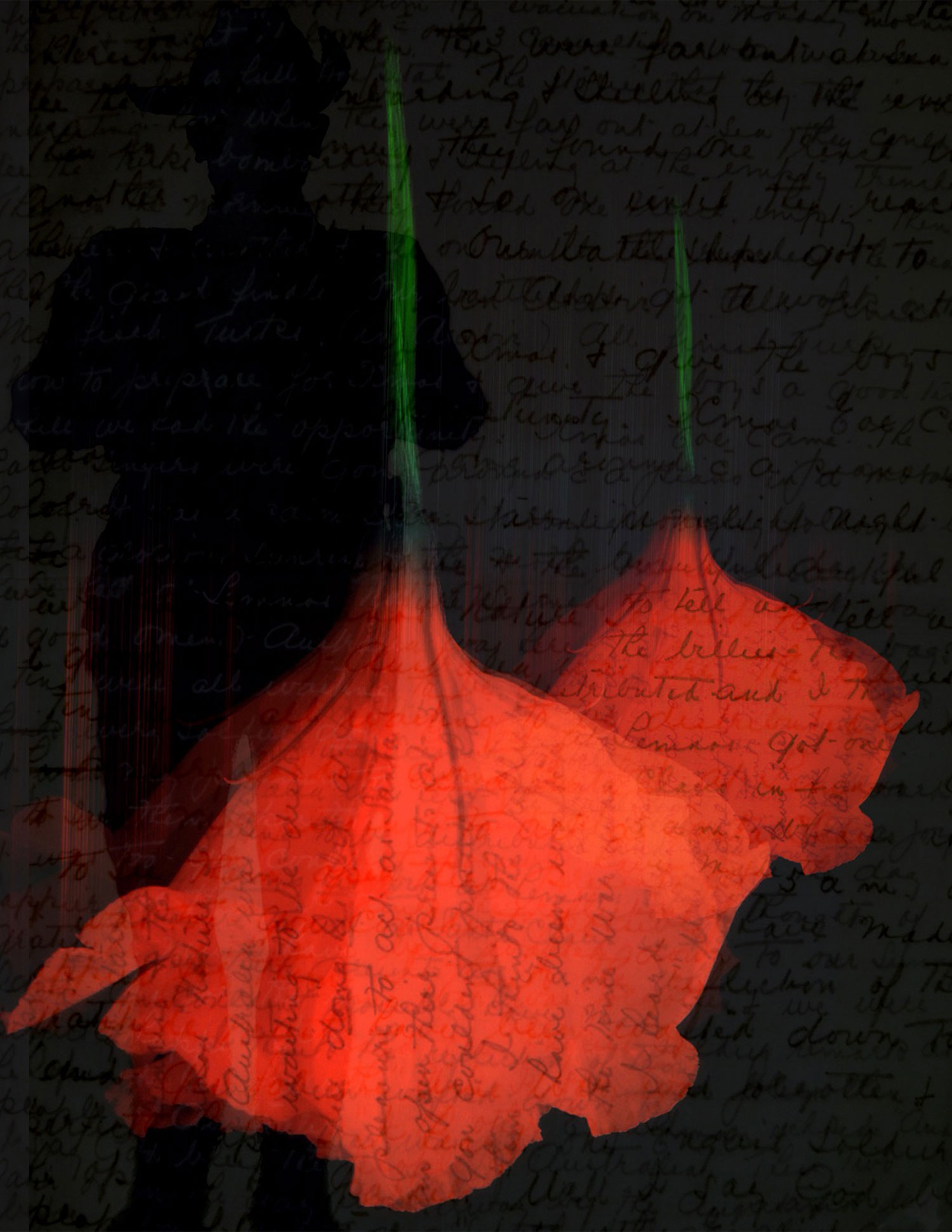 ‘Tales in fallen tears' metallic prints mounted on di-bond 8.5 inches x 11 inches by Kaily Koutsogiannis, 2015