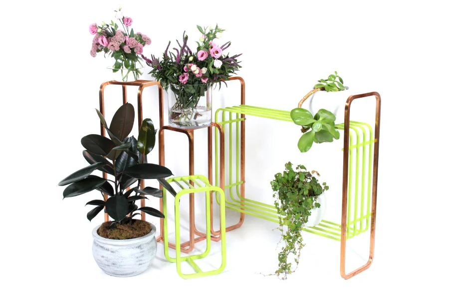 Variety of plant stands & racks