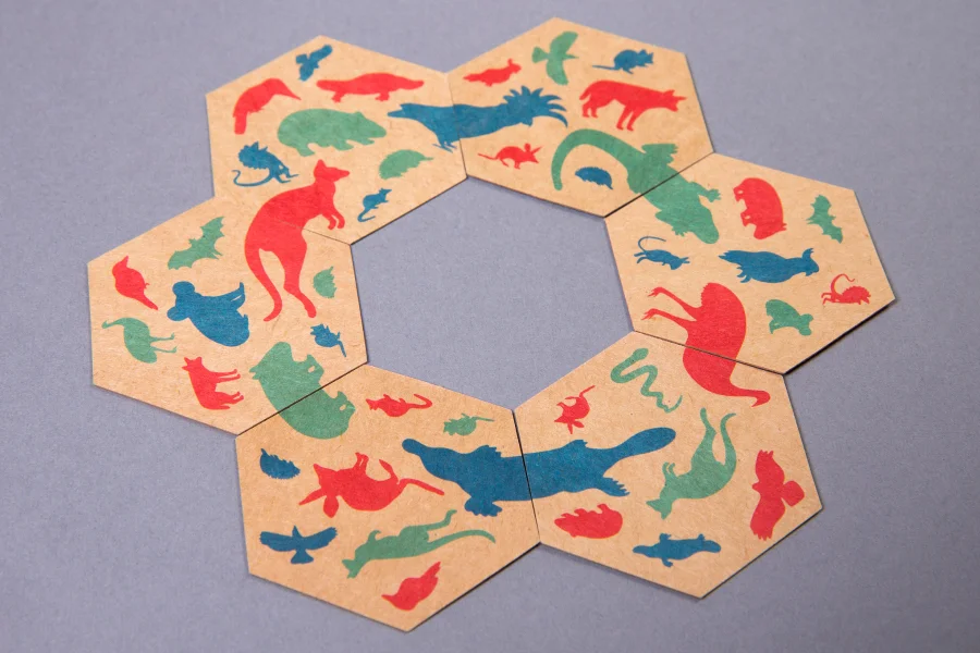 Business card jigsaw set