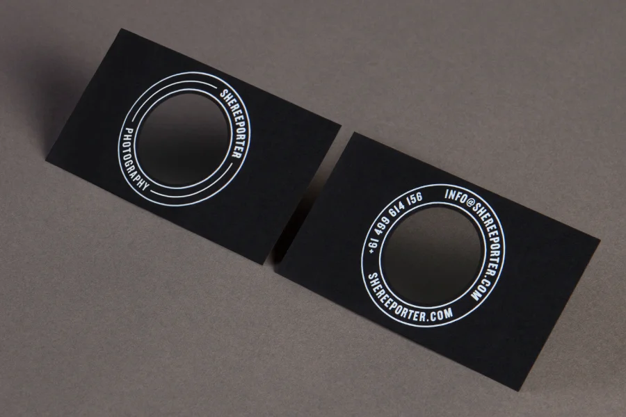 Front & back of business cards