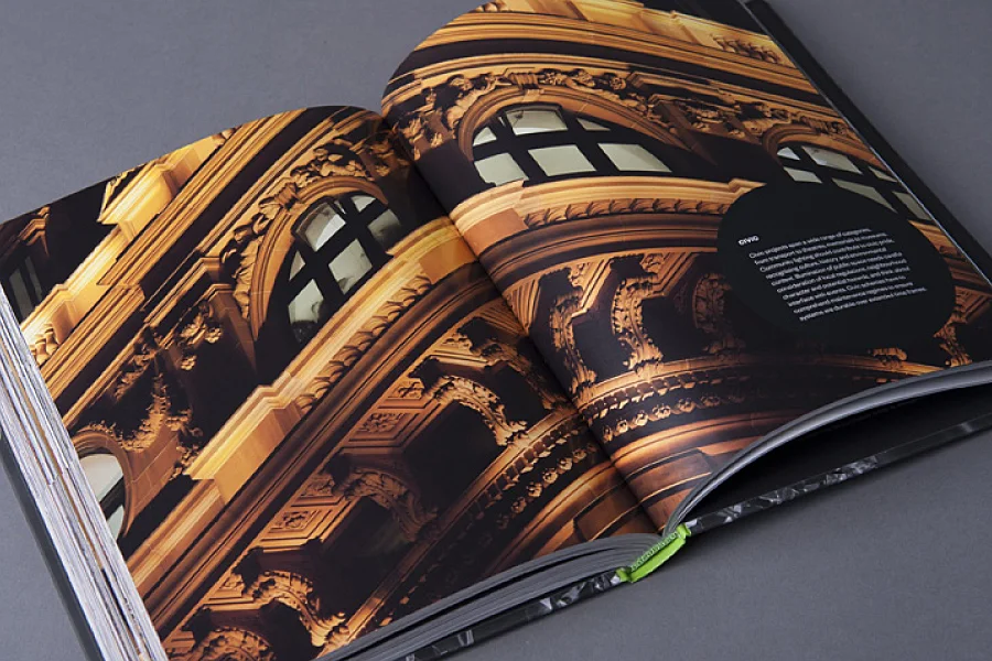 Full bleed image double spread