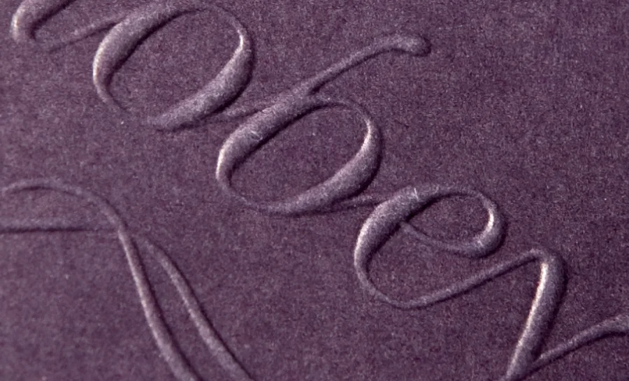 Embossing detail