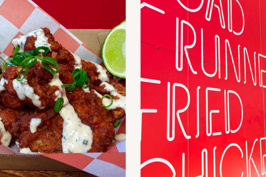 Fried chicken & truck detail
