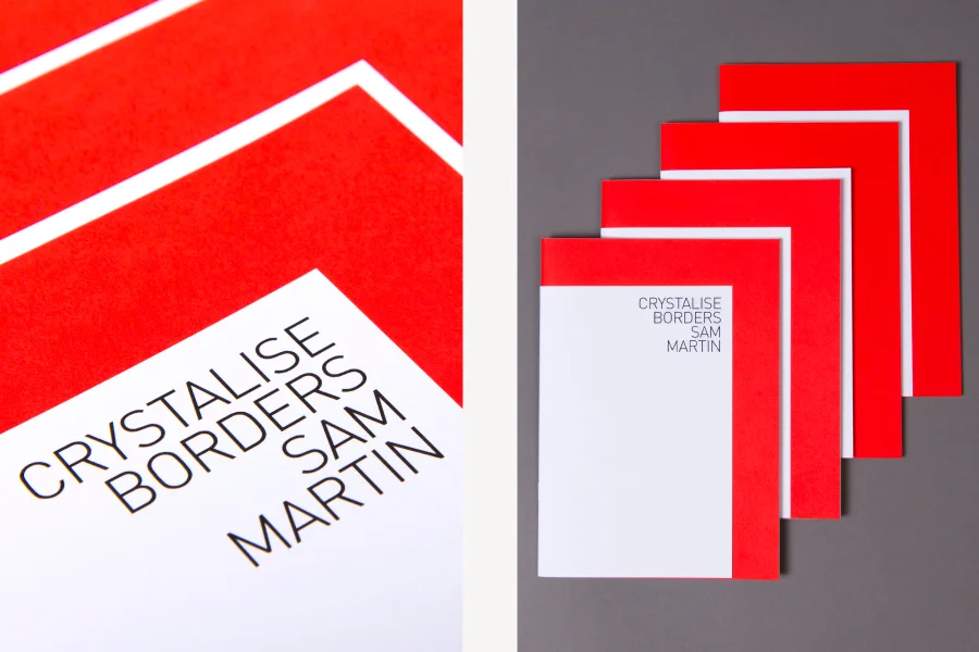 Close-up of catalogue cover