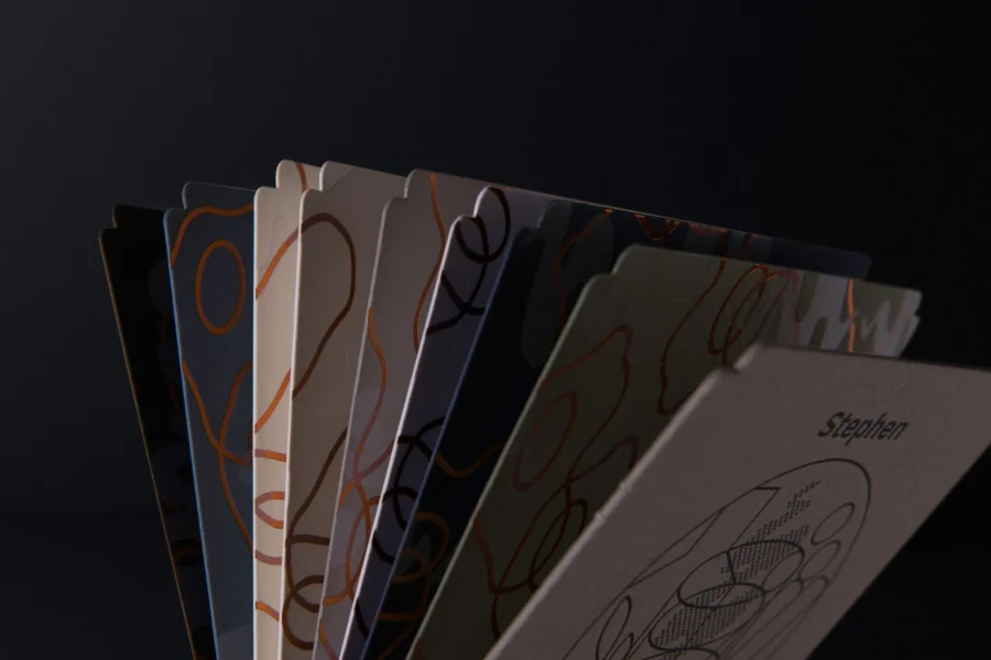 Close-up of coasters