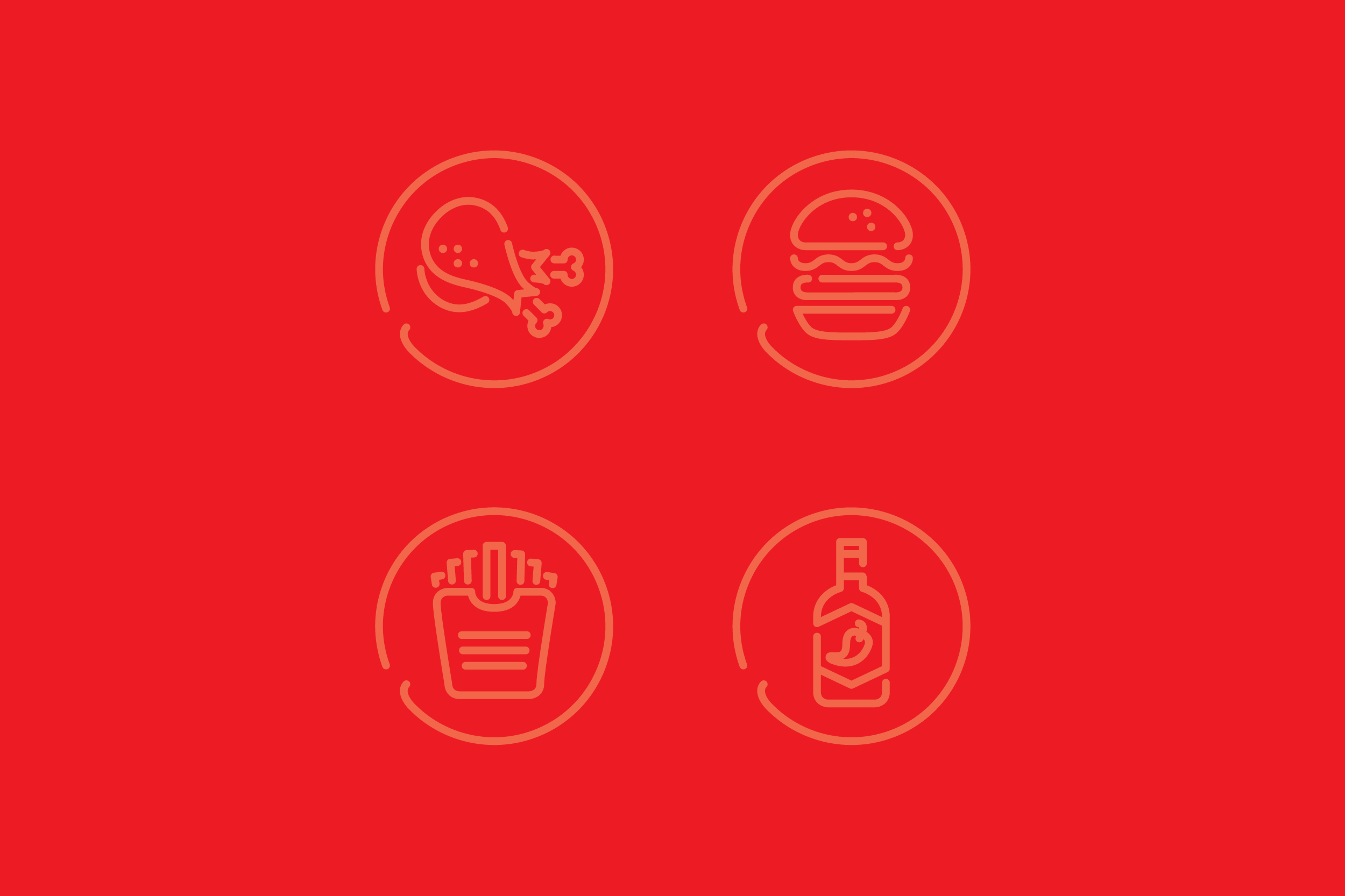  Road Runner Fried Chicken — Logo Animation 