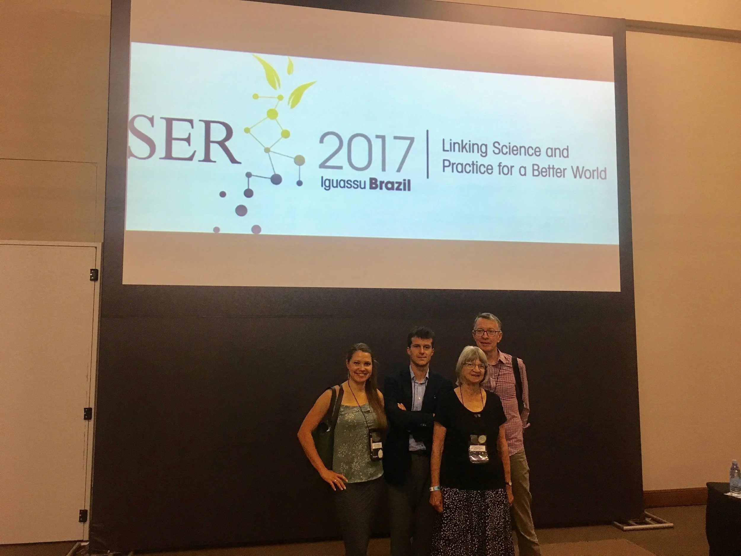 The INSR team at the World Conference on Ecological Restoration in Brazil