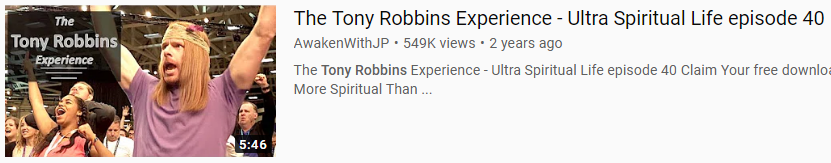 The Tony Robbins Experience - Ultra Spiritual Life Episode 40