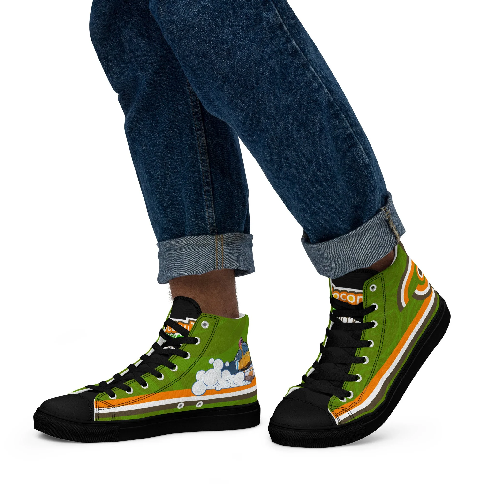 Coconut Wasabi Swirl Men’s high top