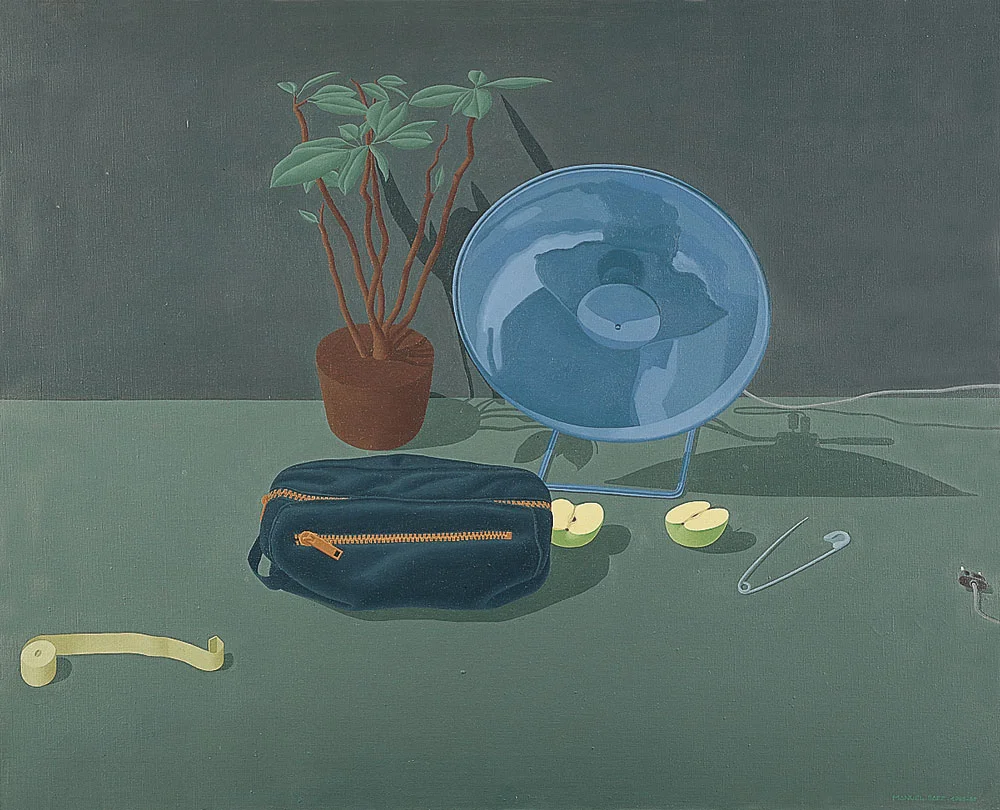 Bodegón paisaje, 1985-86. Oil / canvas. 81 x 100 cm
