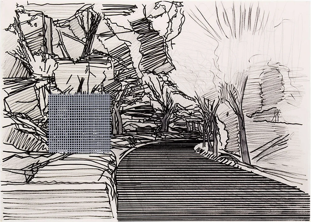 Tomoe 6, 1999-2015. Graphite and tempera / paper. 50 x 70 cm