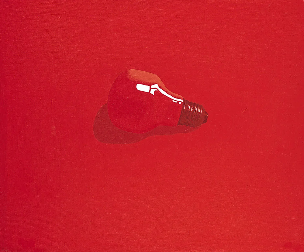 Edison, 1997. Acrylic / canvas. 45 x 56 cm