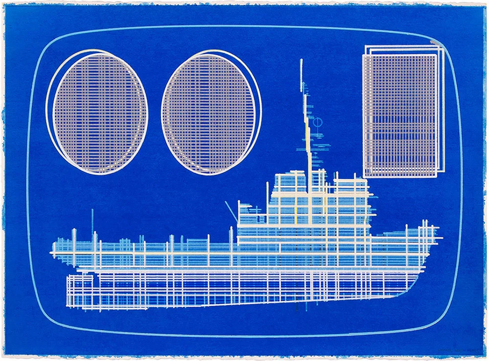 Mon Oncle 6, 2015. Watercolor and tempera / paper. 56 x 76 cm
