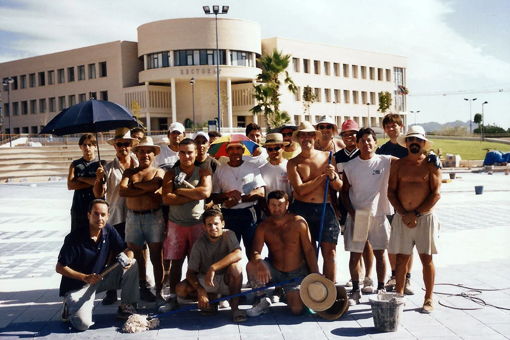 Agora under construction. August 2003