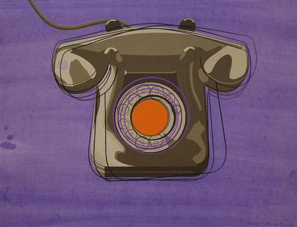 007 2009. Silkscreen, watercolor and colored pencil / paper 39,8 x 51,3 cm