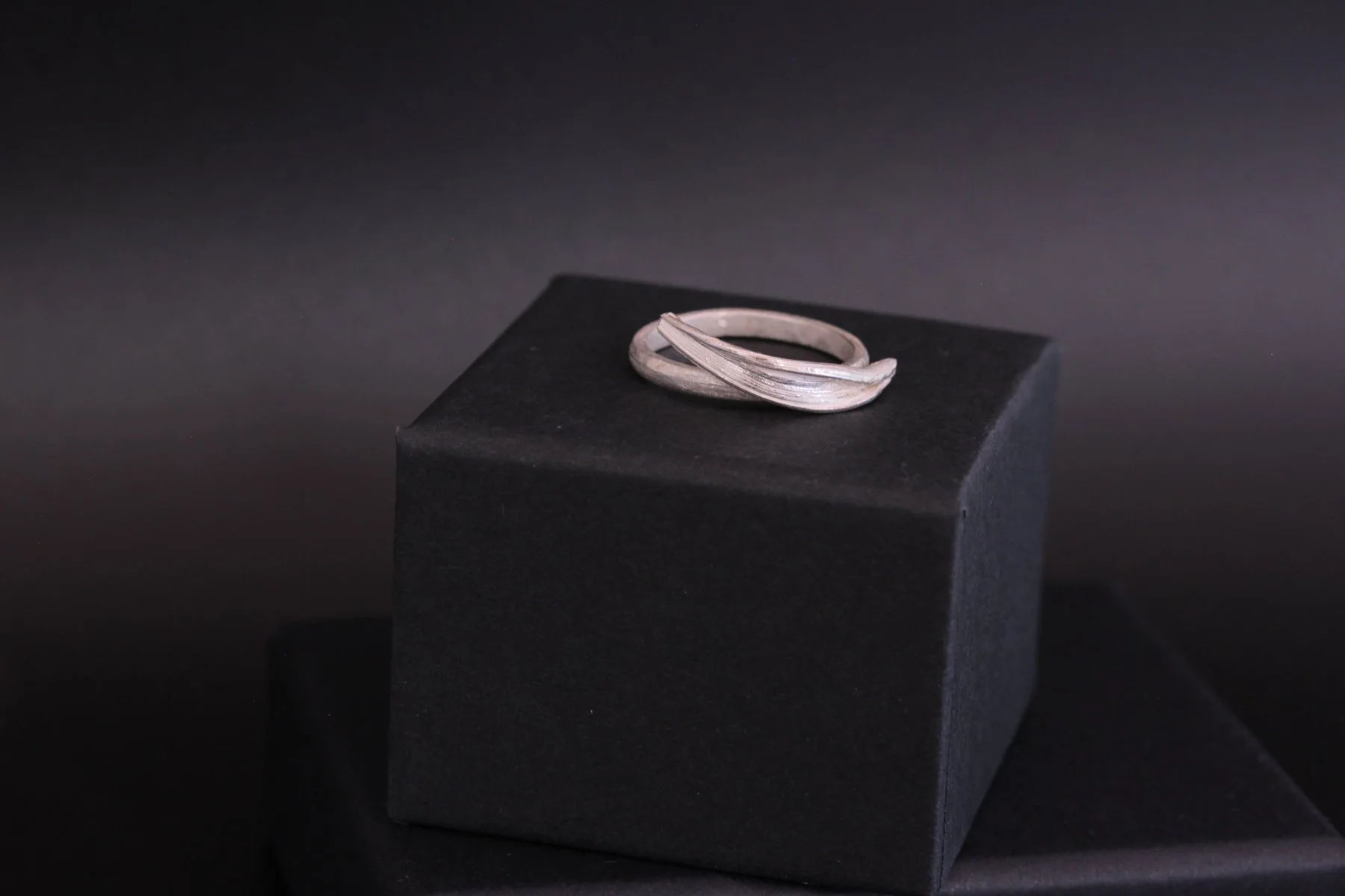Lizzy Chambers Textured Leaf Ring 11 silver a.jpg