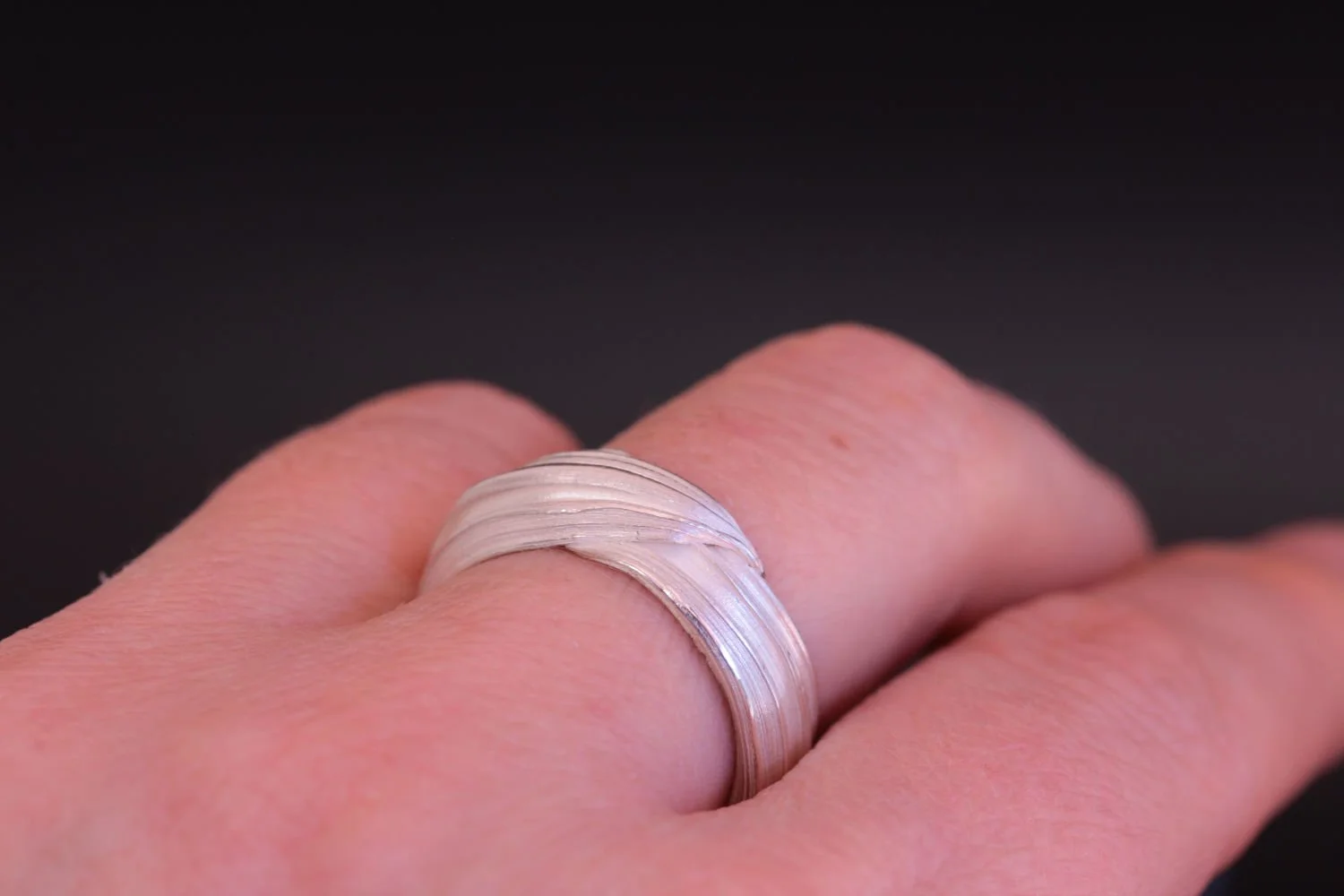 Lizzy Chambers Heavy Bark Ring Sterling Silver Misturo Hikime (4).jpg