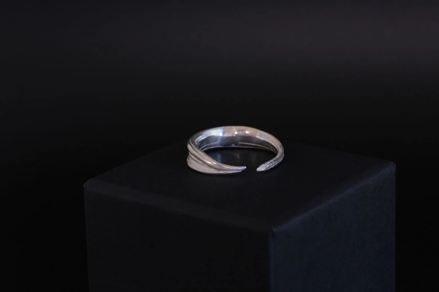 Lizzy Chambers Leaf Ring with open back Mitsuro Hikime sterling silver (42).jpg