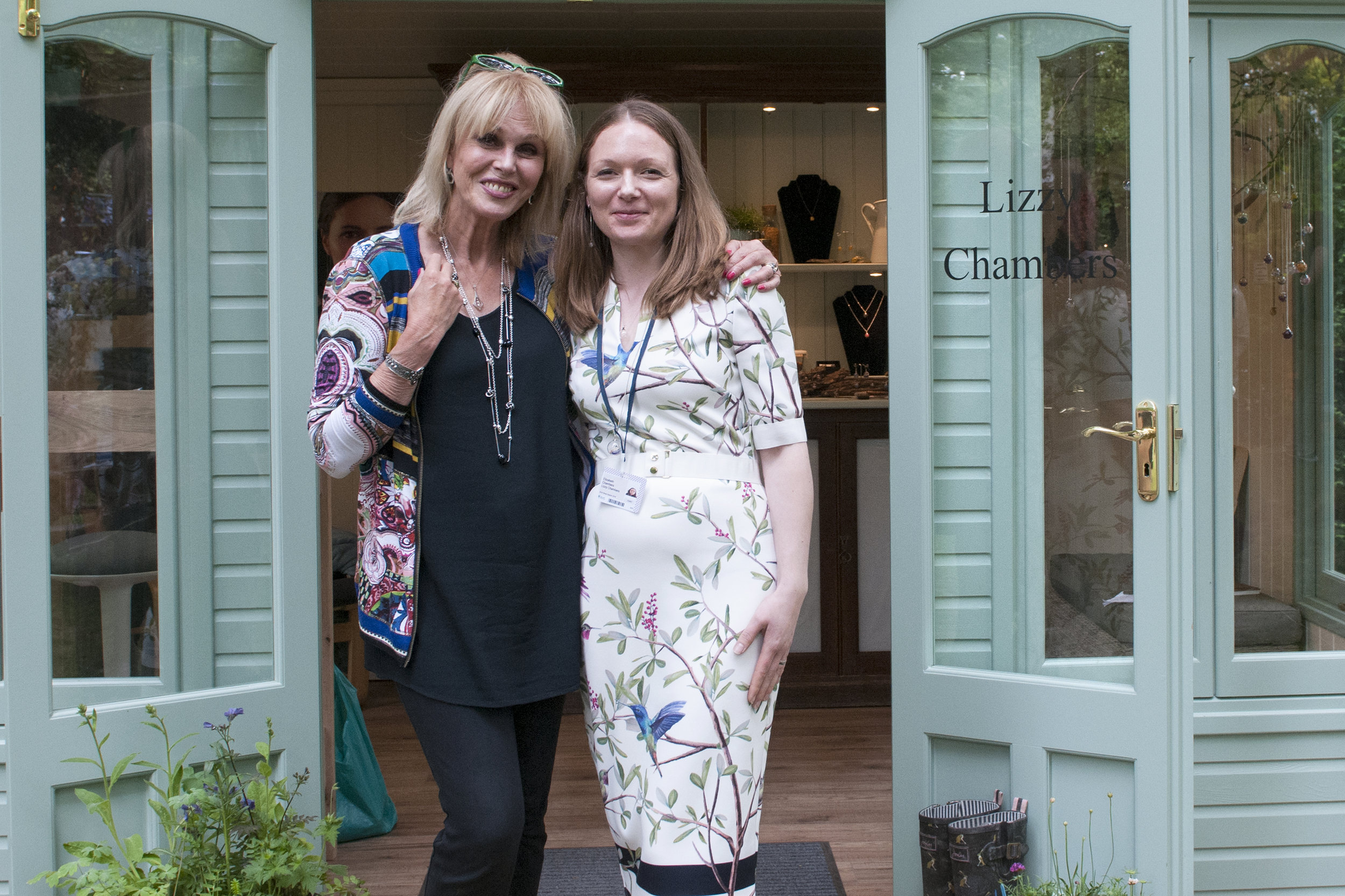 Lizzy Chambers with Joanna Lumley.jpg