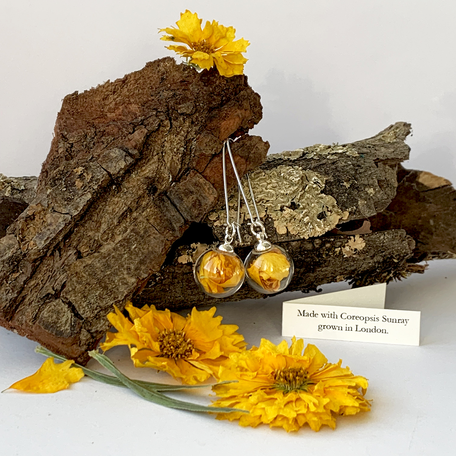Lizzy Chambers Yellow Long drop earrings.jpg