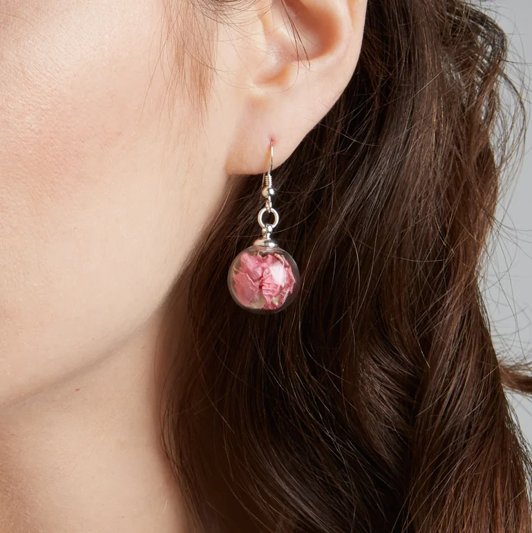 Lizzy Chambers Mini dark pink earring.jpg