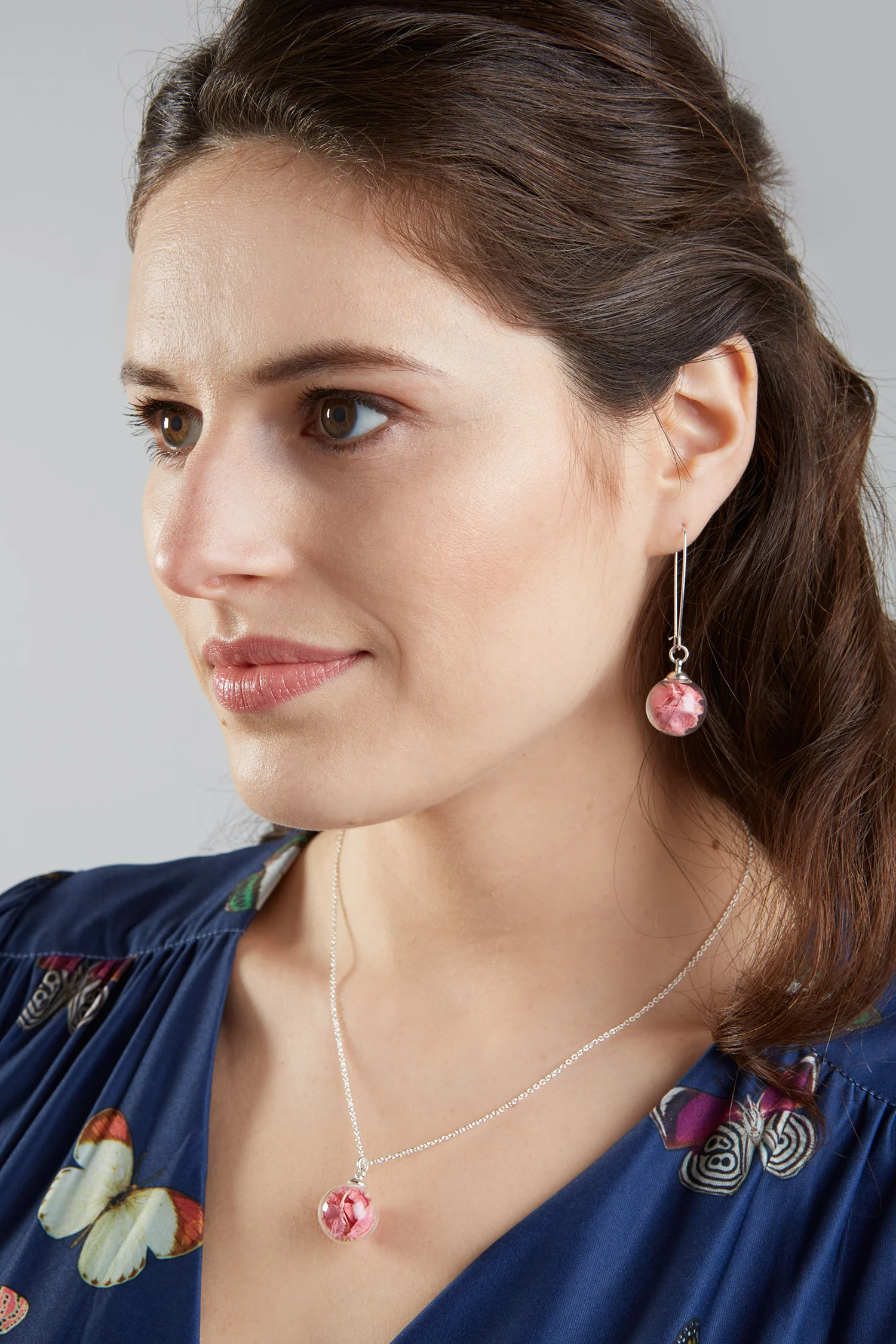 Lizzy Chambers Mini dark pink set long earrings.jpg