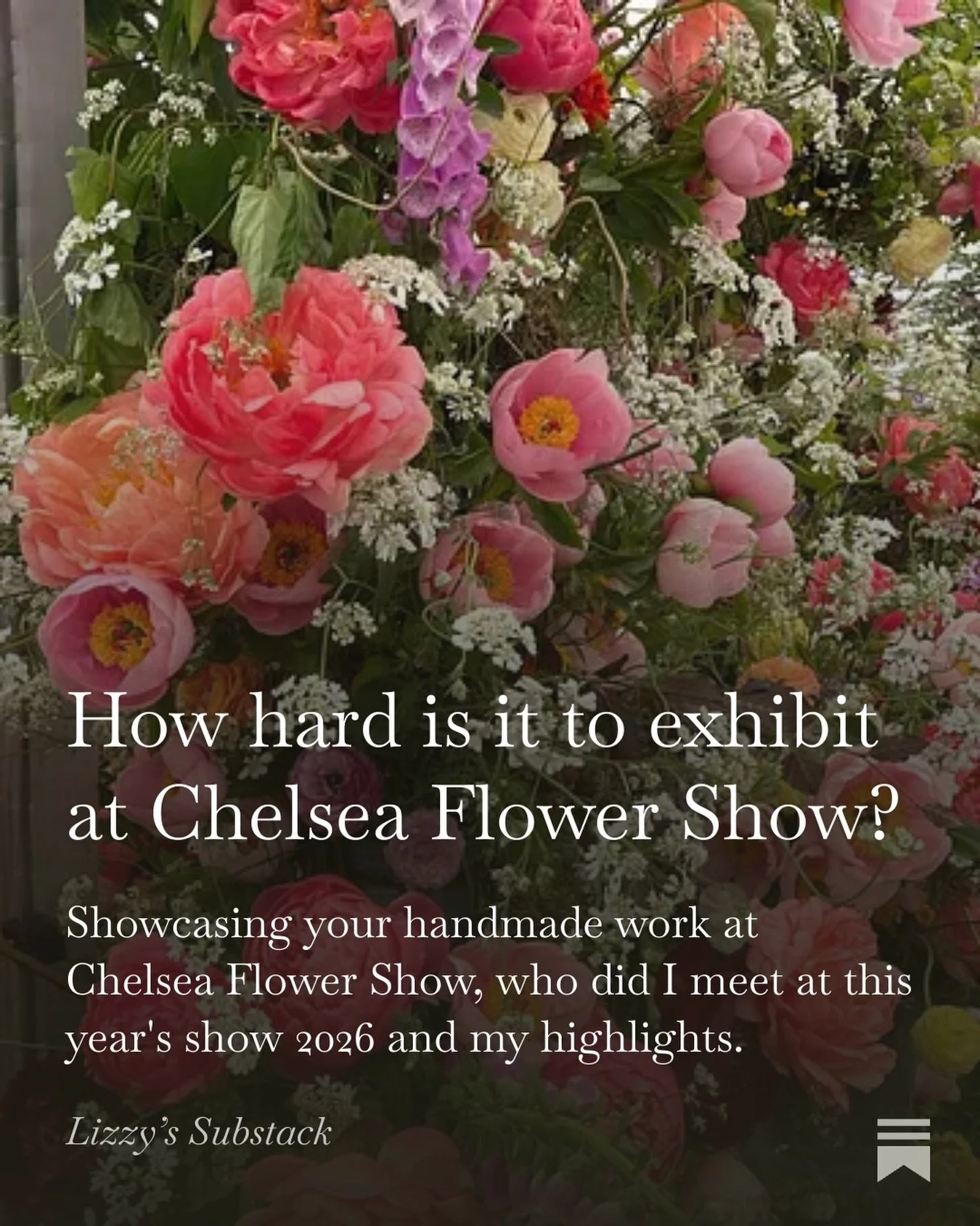 Did you ever want to know how hard it is showing at Chelsea Flower Show and get a few of the 2026 highlights. Take a look at my Substack (link in bio) and let me know what you think.

https://lizzychambers.substack.com/p/how-hard-is-it-to-exhibit-at-