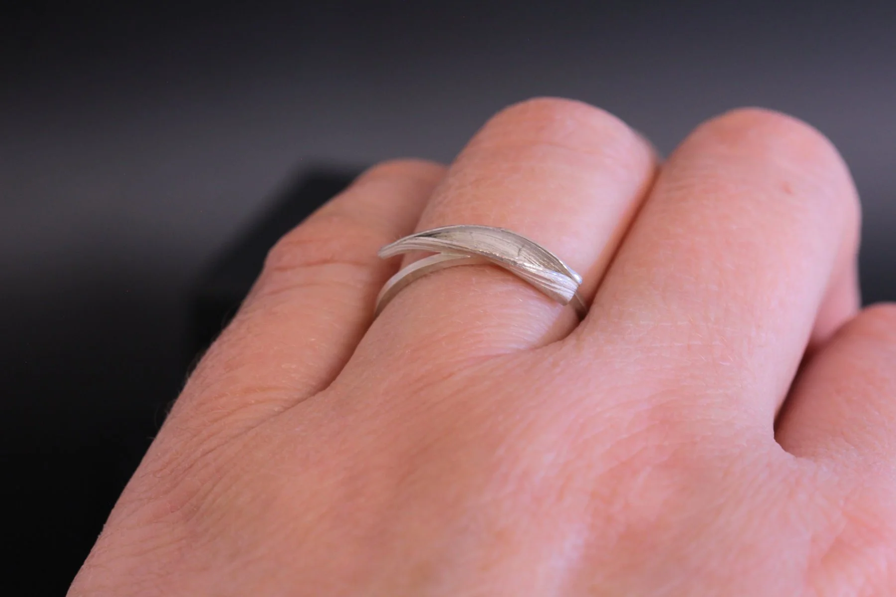 Lizzy Chambers Textured leaf ring 10.jpg