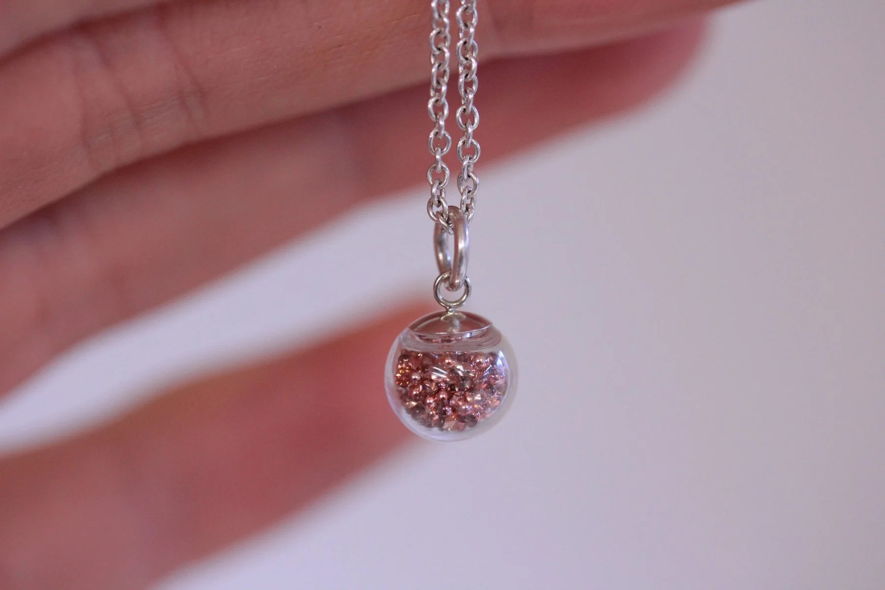 Lizzy Chambers Pink Crystal necklace 3.jpg