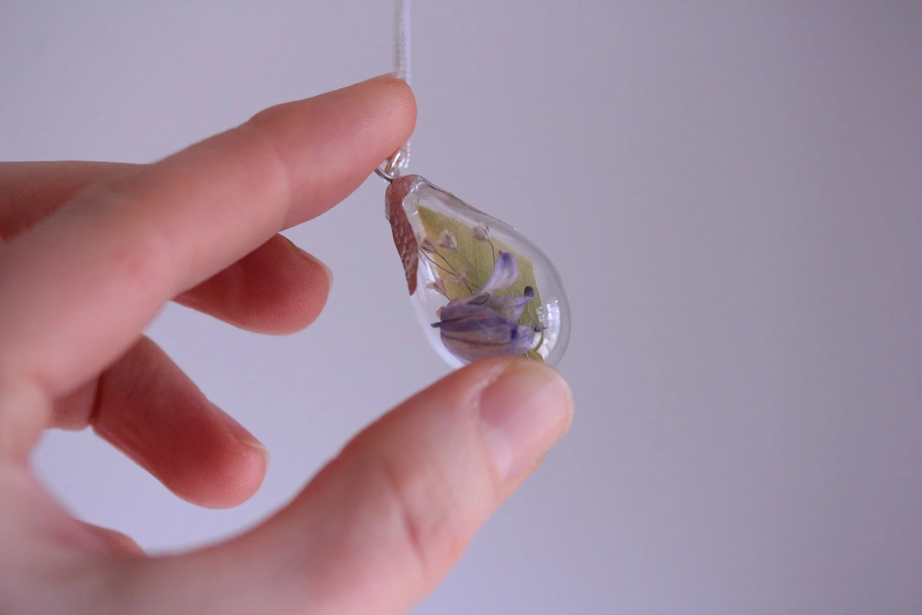 Lizzy Chambers Bluebell teardrop necklace 2.jpg