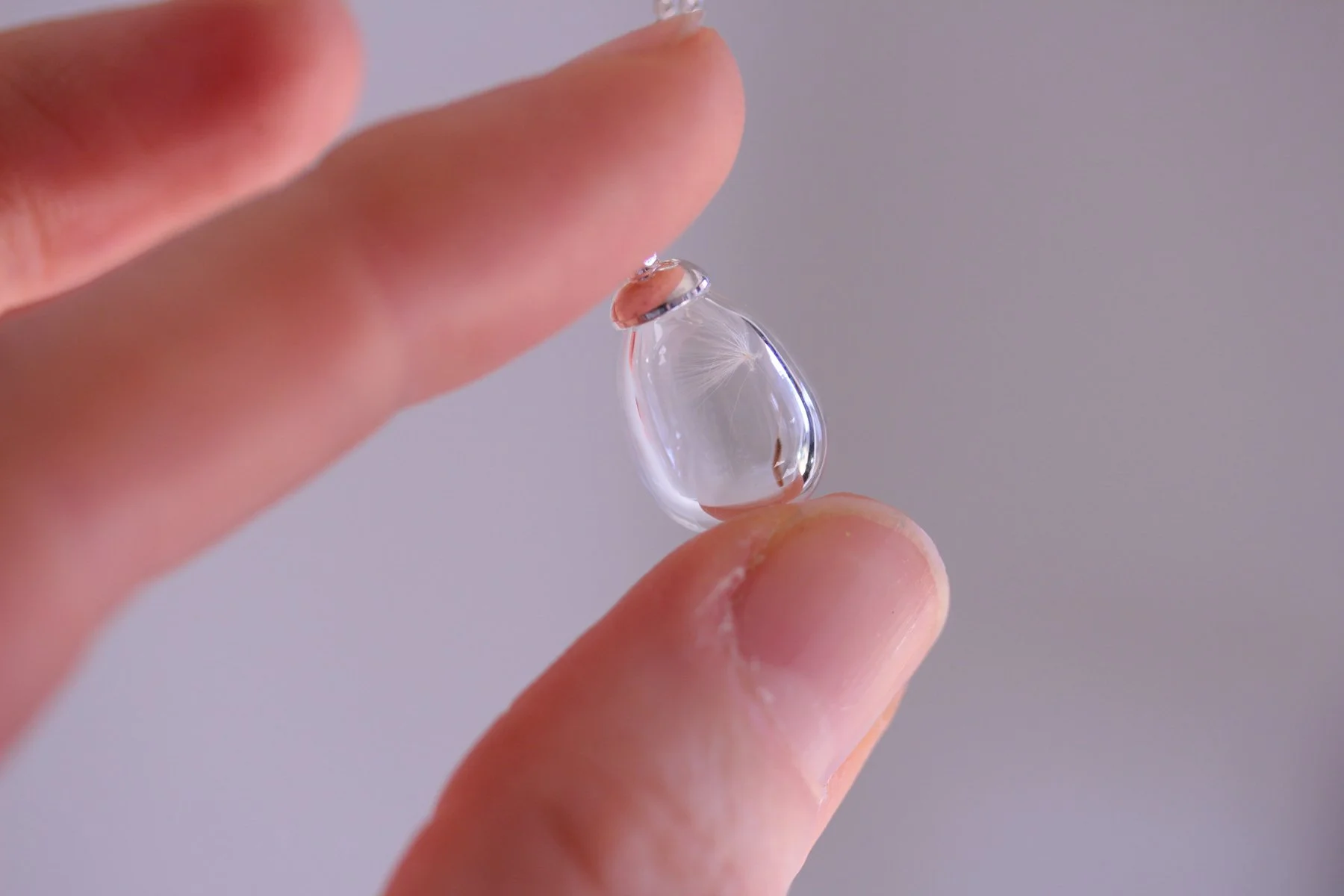 Lizzy Chambers teardrop dandelion Necklace 4.jpg