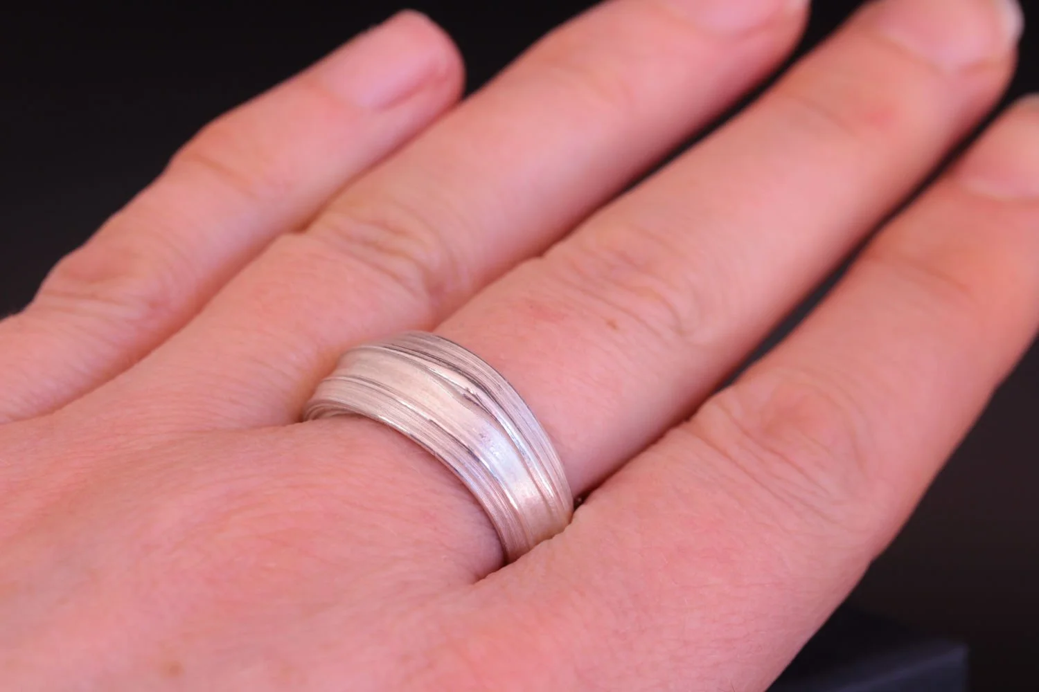 Lizzy Chambers Heavy Bark Ring Sterling Silver Misturo Hikime (100).jpg