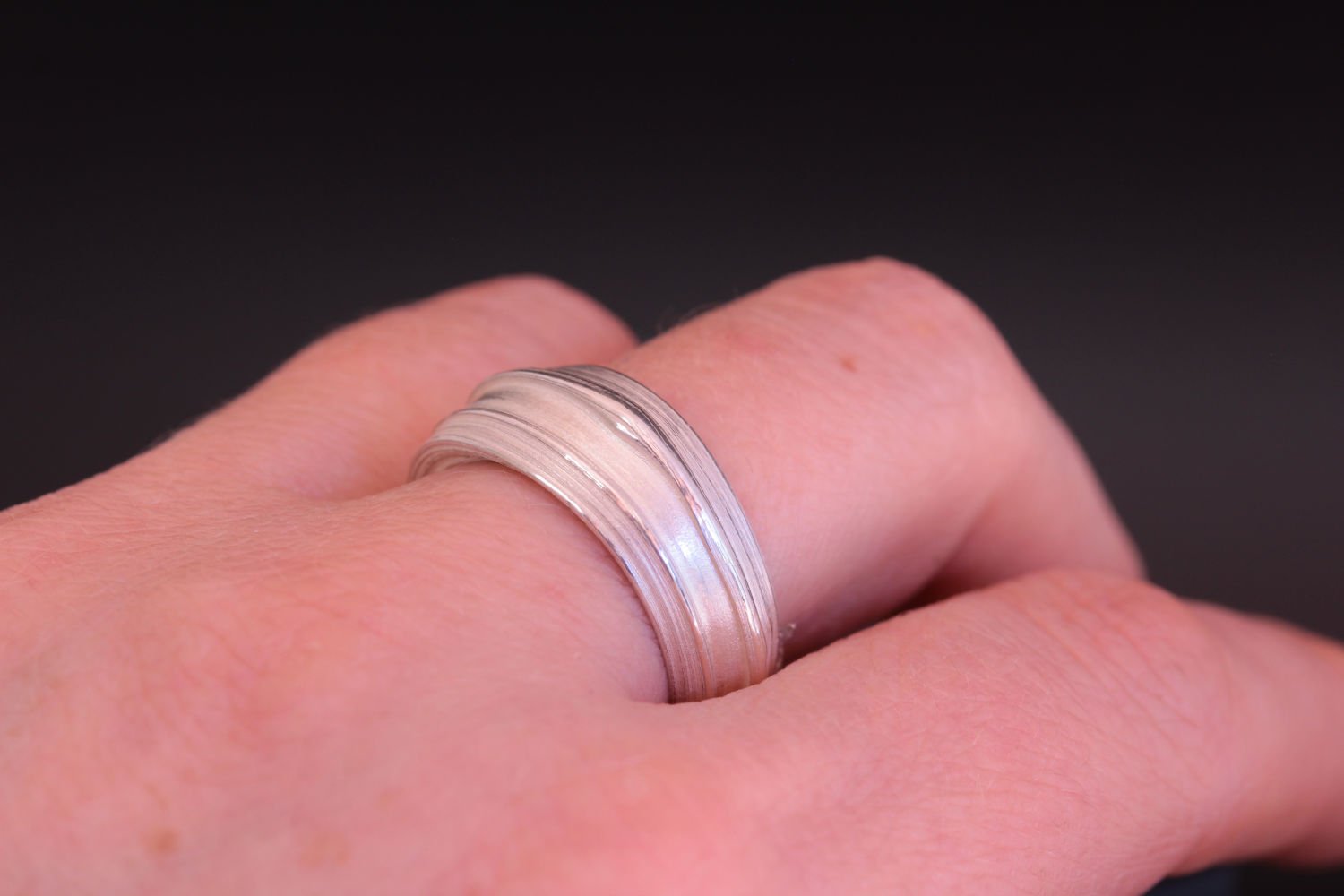 Lizzy Chambers Heavy Bark Ring Sterling Silver Misturo Hikime (1).jpg
