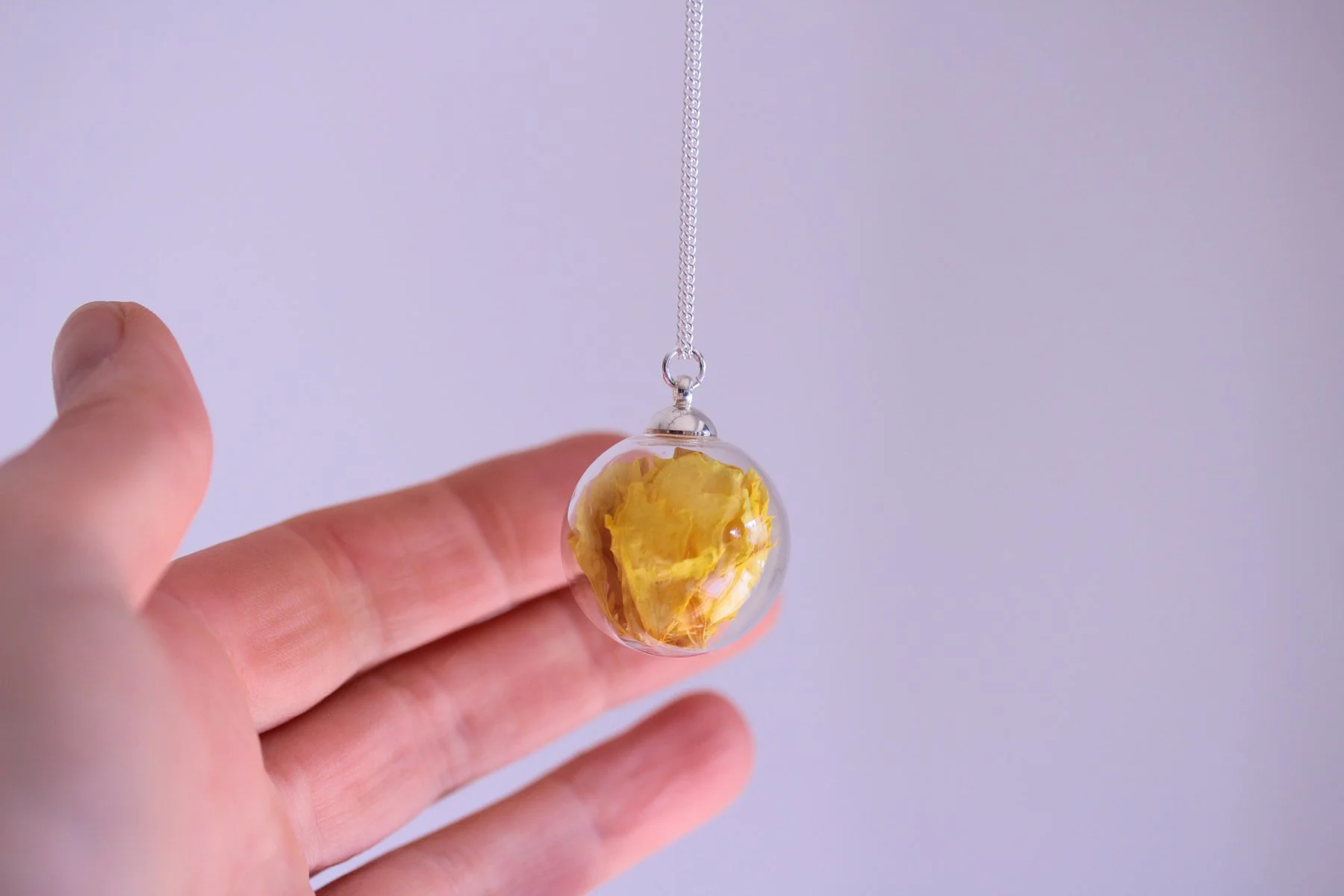 Lizzy Chambers Yellow Statement Necklace 2.jpg