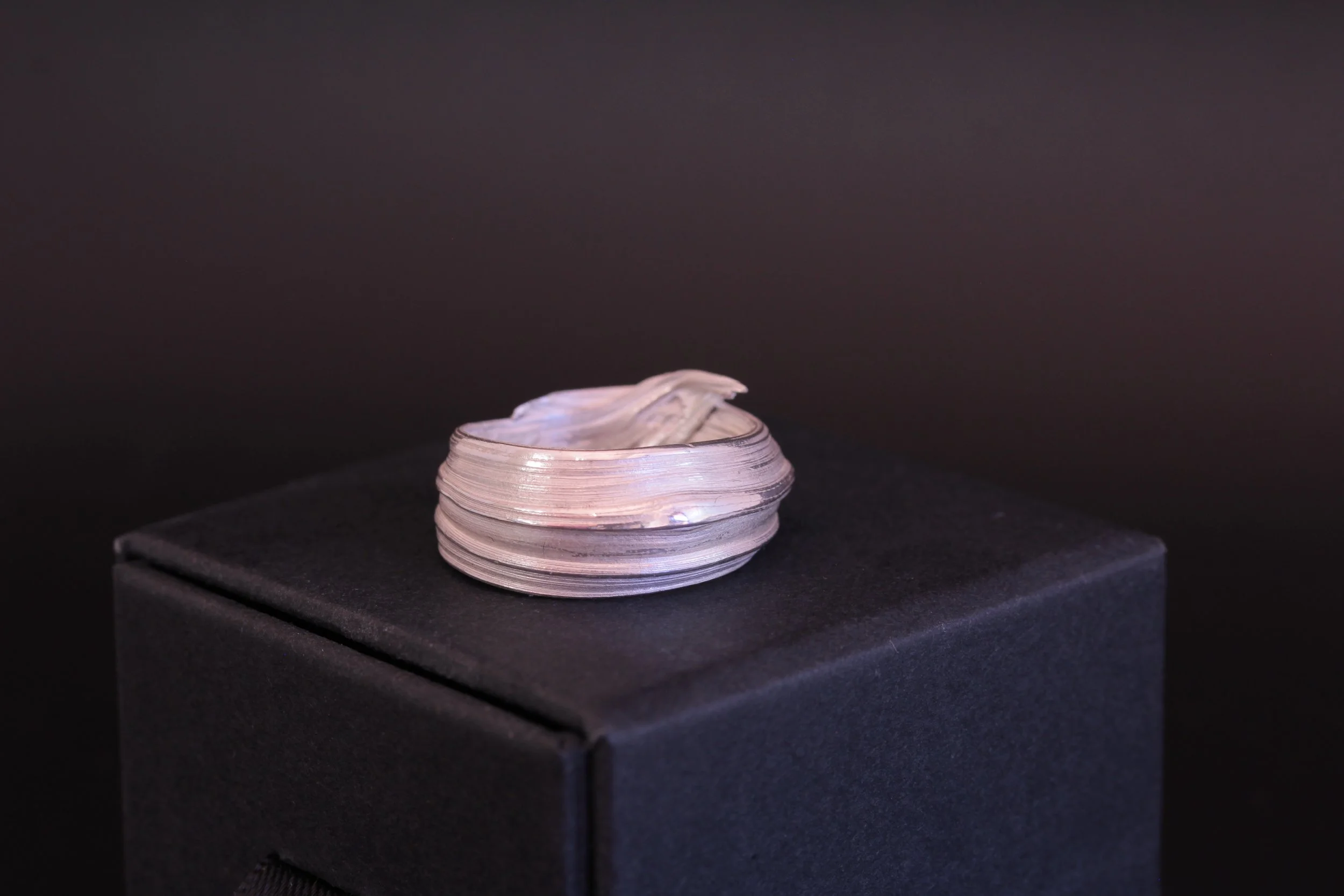 Lizzy Chambers Heavy Bark Ring Sterling Silver Misturo Hikime (71).JPG
