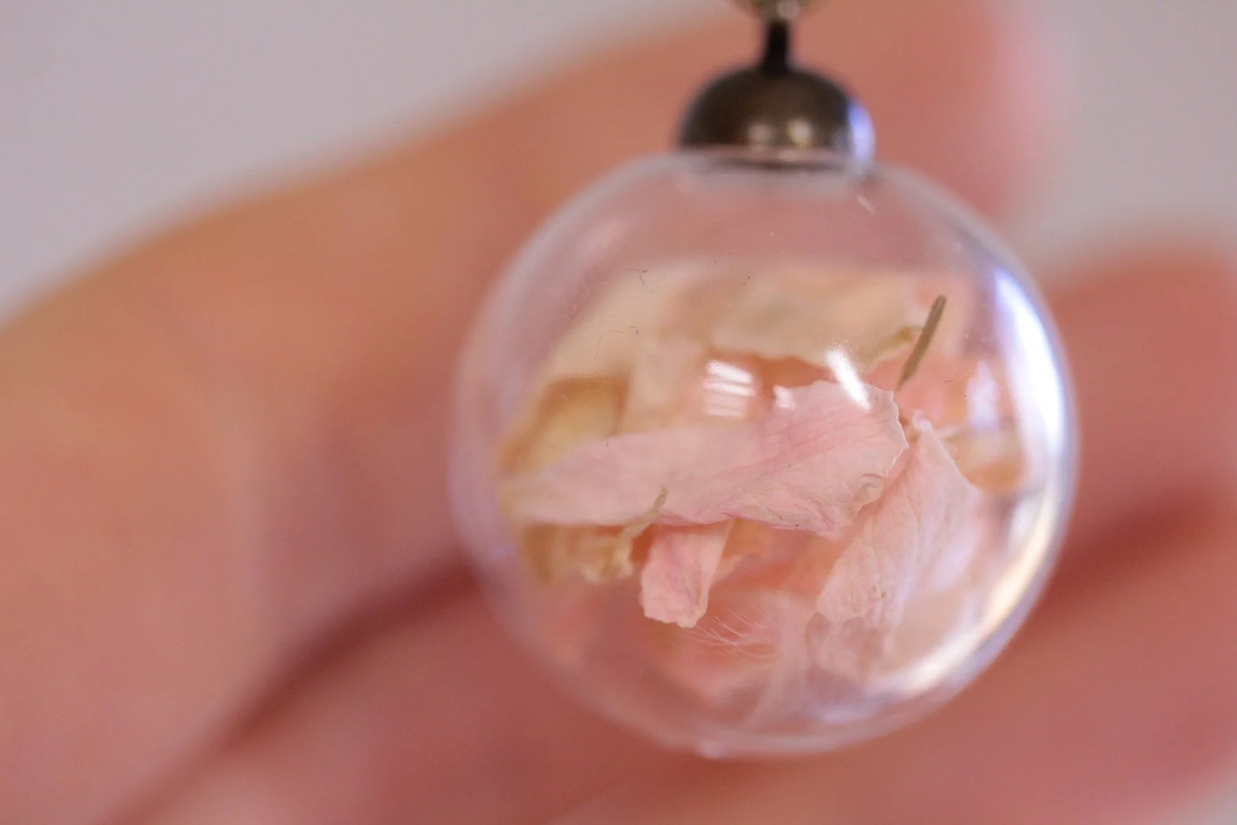 Pale Pink Statement Necklace in Brass (4).jpg