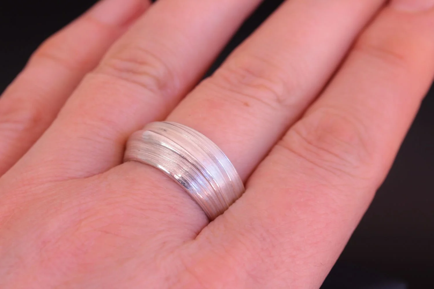 Lizzy Chambers Heavy Bark Ring Sterling Silver Misturo Hikime (91).jpg