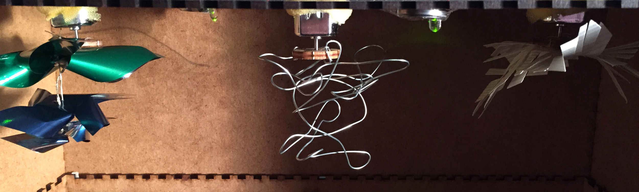 SWINGING STRUCTURE SOUNDS - Sound creating composition of motorised structures 