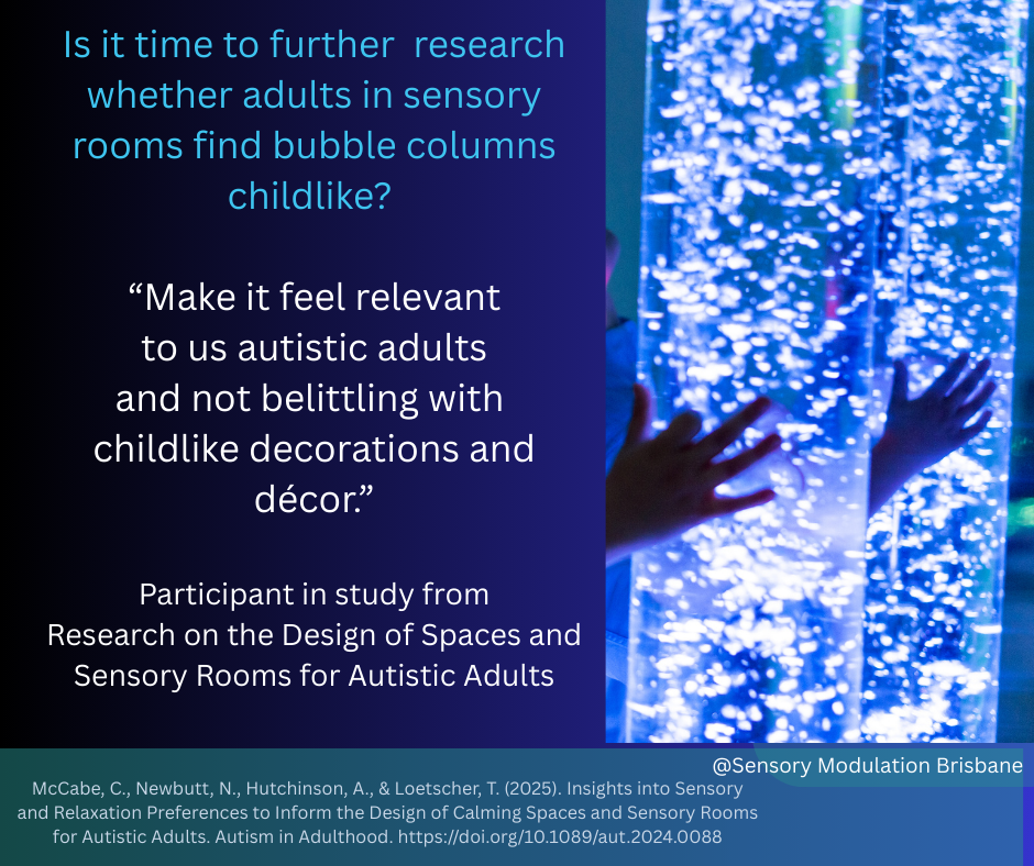 The Role of Bubble Columns in Sensory Rooms for Adults: Are They Childlike or Therapeutic?