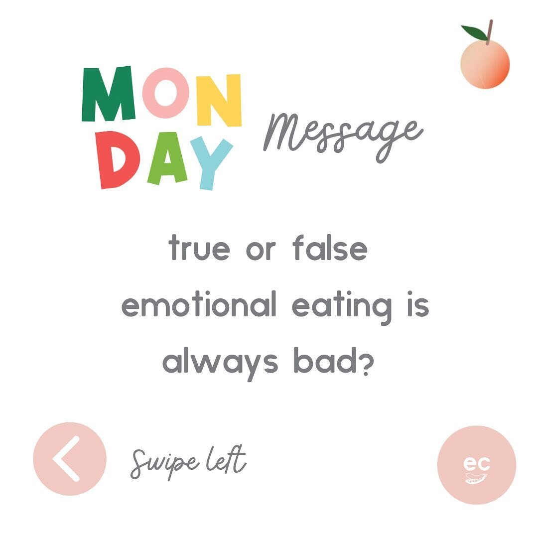 Is emotional eating always bad? True or false. 

Let us know below 👇🏼